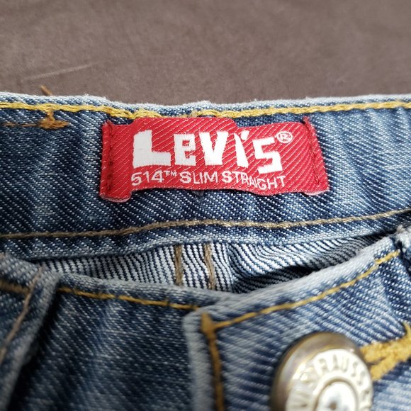 Levi's Jeans 514 Denim Slim Straight Fit Blue Jeans Tough Durable 24 Month Size - Picture 4 of 6